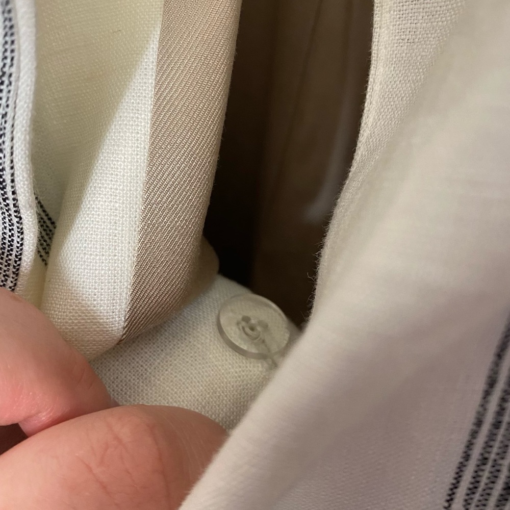 Reformation Valero Jacket Blazer Linen Striped 3X - Picture 9 of 11